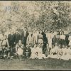 Adelphian Academy staff and students posed on the lawn, 1911-1912 school year