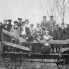 Clinton Theological Seminary student group in a wagon