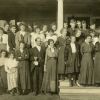 Cedar Lake Academy faculty and student group, 1916-1917