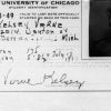 Verne Kelsey's University of Chicago Identification card.