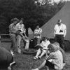 Madison College students performing during a campout