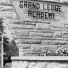 Grand Ledge Academy sign, 1970s
