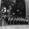 Columbia Union College choir performs at Washington National Cathedral, 1970s