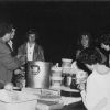 Madison College students preparing supper on a campout