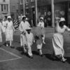 Hinsdale Sanitarium and Hospital staff participate in a parade