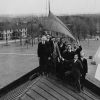 Washington Missionary College students on the roof of the Science Building