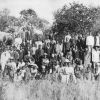 A group of converted Africans near Solusi Mission, southern Africa
