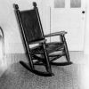 Ellen G. White's home made rocking chair in her work room on the second floor of Elmshaven.