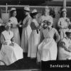 Battle Creek Sanitarium nurses in Bandaging class, 1915