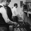 Walla Walla College engineering students in electrical lab