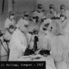Dr. John H. Kellogg performing an operation at the Battle Creek Sanitarium, 1927