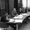 Andrews University president Joseph Grady Smoot at the board of trustees meeting in 1977