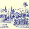 Sketch of the main entrance to La Sierra University