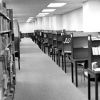 [Stacks and study shelves in the James White Library at Andrews University]
