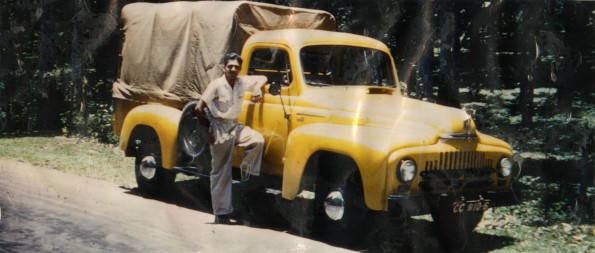 Eric Juriansz with the Big Yellow Truck