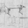 [Blueprints for tables and chairs for Emmanuel Missionary College Library]