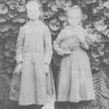 Bessie and Pearl Waggoner, daughters of E. J. and Jessie Waggoner