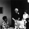 [Hedwig Jemison and Pat Mutch speaks at a gathering of the Andrews University Campus and Community Women's Club]
