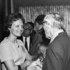 [An alumna talking with C. N. Keiser during Andrews University's 1972 alumni weekend]