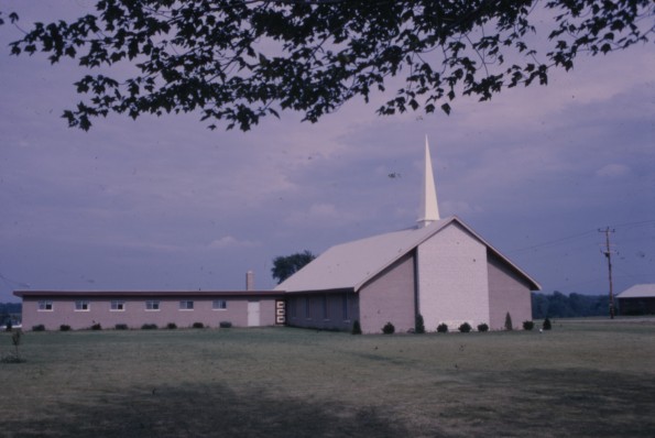 Lapeer, Michigan Seventh-day Adventist Church, view with Sabbath school wing