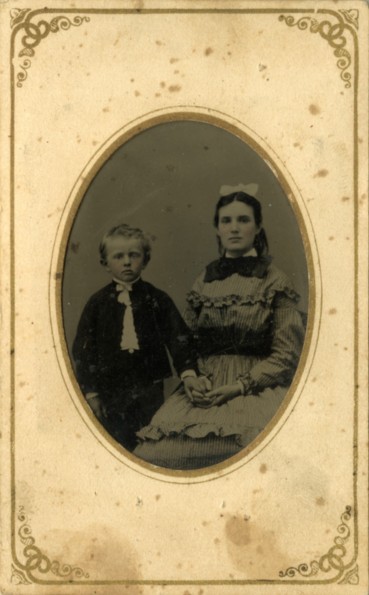 [Susie Pavey with her cousin William A. Webb]