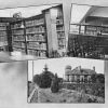 [A corner of the library, South Hall, and a chemical laboratory, all from Emmanuel Missionary College]