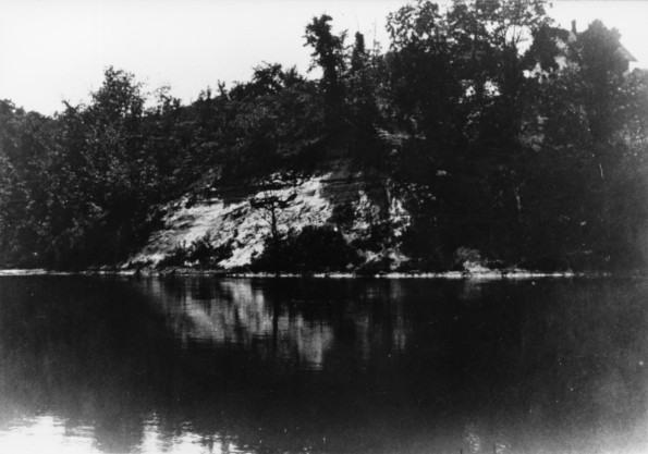 [A bluff on the St. Joseph River on the campus of Emmanuel Missionary College]