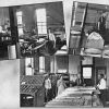 [Press room, composing room, and laundry room at Emmanuel Missionary College]