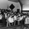 John Read directing the choir at the Arkansas-Louisiana Conference Elementary School Music Festival in Little Rock, AR