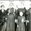 Teacher and students at what became the Aledo church school