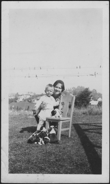 William Brunie with his mother Yolanda