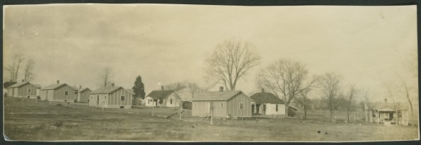 Madison College farm buildings, possibly the chicken coops