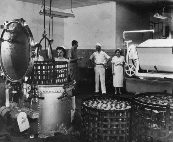 [John Brownlee and other unknown people working at the Food Factory at Madison Foods in Madison, TN]