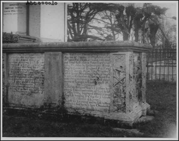 Peter Chamberlen's tomb