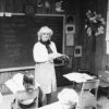 Marian Bearden and student at the Monticello Seventh-day Adventist School