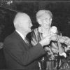 Edward and Bessie Sutherland toasting on their wedding day