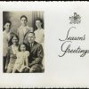 Christmas card of unknown family associated with Madison College
