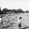 Students playing baseball at the Bentonville Seventh-day Adventist School