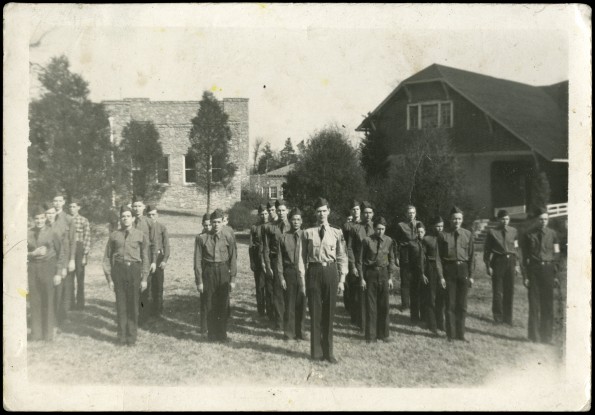 Group of young men in uniform at Madison College