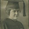 [Mabel A. Hinkhouse in cap and gown, probably from her graduation from Union College]