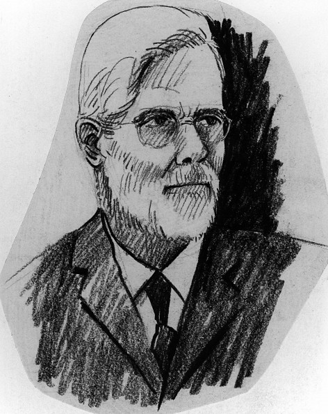 Pencil drawing of Joseph H. Haughey