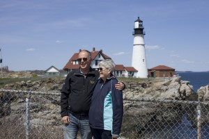Many participants had their pictures taken with the Portland Head Light, at Fort Williams Park, in Cape Elizabeth, Maine.