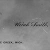 Uriah Smith's personal card
