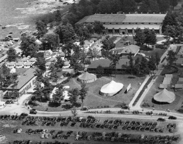 Ariel view of the Michigan camp meeting at Grand Ledge, Michigan
