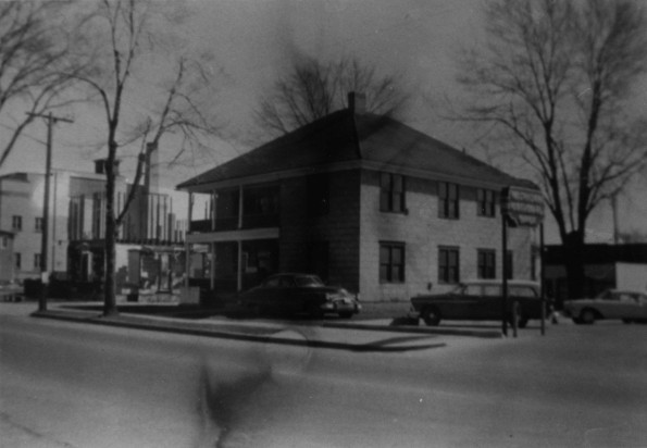 Second home of Uriah Smith, Van Buren Street, present site of Michigan National Bank Drive