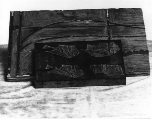 Engraved blocks made/used by Uriah Smith  small block, map section - large block