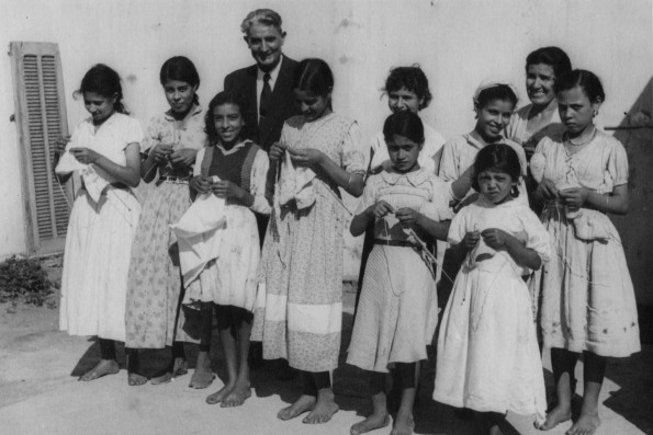 Muslim girls at work