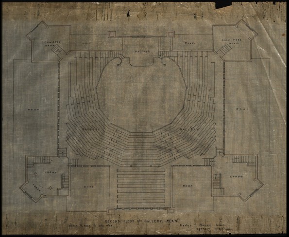 [Battle Creek Dime Tabernacle architectural plans]