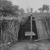 While waiting for the completion of our hospital, patients who arrived, crying for treatment, were bathed and cared for in this temporary shack, then were hospitalized in a similar shack.