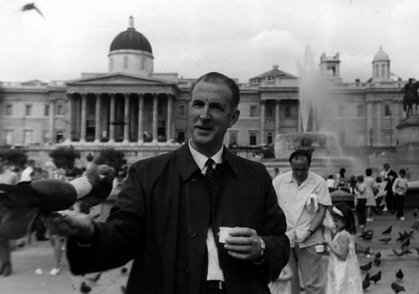 Edward C. Banks at Trafalgar Square, London, England, in about 1968